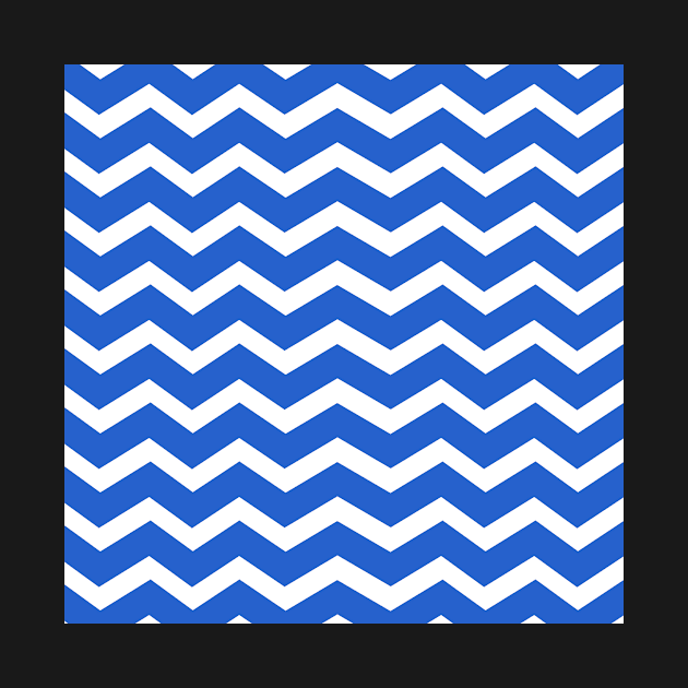 Blue Zig Zag Lines Pattern by mateuskria