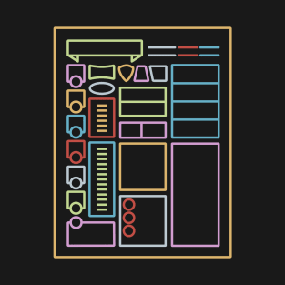 Minimal Character Sheet T-Shirt