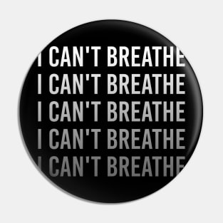 I Can't Breathe Black Lives Matter Pin