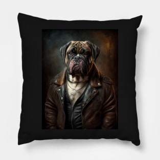 Royal Portrait of a Mastiff Pillow