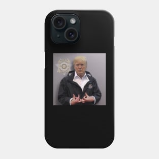 Trump Mugshot Gang Signs Phone Case