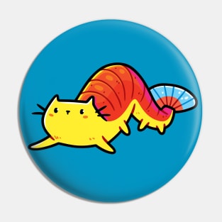 Shrimp Cat Pin