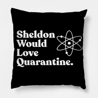 Sheldon Would Love Quarantine. Pillow