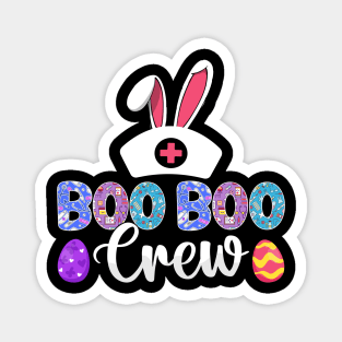 Boo Boo crew Funny Easter Nurse T Shirt Design Magnet