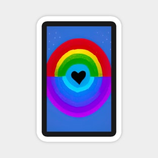 Rainbow Hearts 2 Magnet