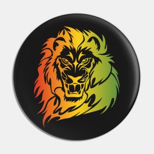 Rasta Lion of Judah Fire Pin