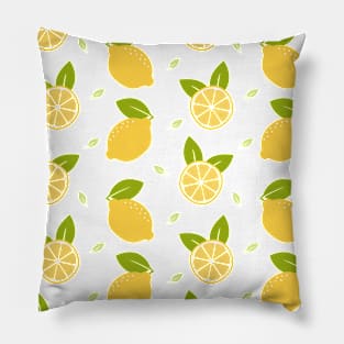 Lemon Seamless Pattern Pillow