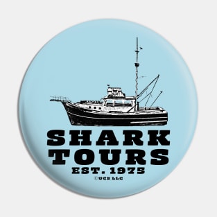 Jaws Shark Tours Pin