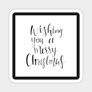 Wishing You A Merry Christmas Card Magnet