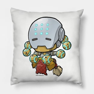 Lil Wandering Robot Monk Pillow