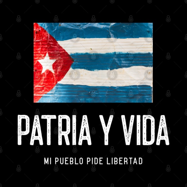 Perfecta para aquellos que apoyan y anhelan una Cuba Libre y Soberana.PATRIA Y VIDA - MI CUBA PIDE LIBERTAD by DesignByAmyPort