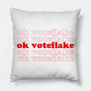 OK Voteflake Pillow