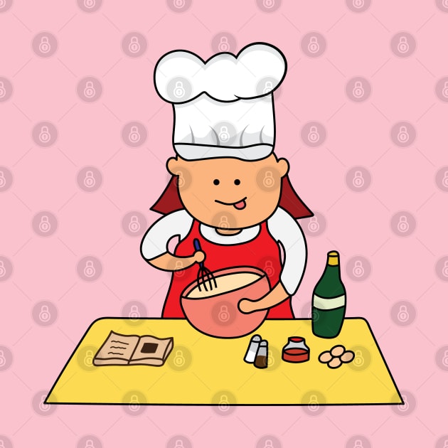 chef makes a delicious cooking dough by wordspotrayal