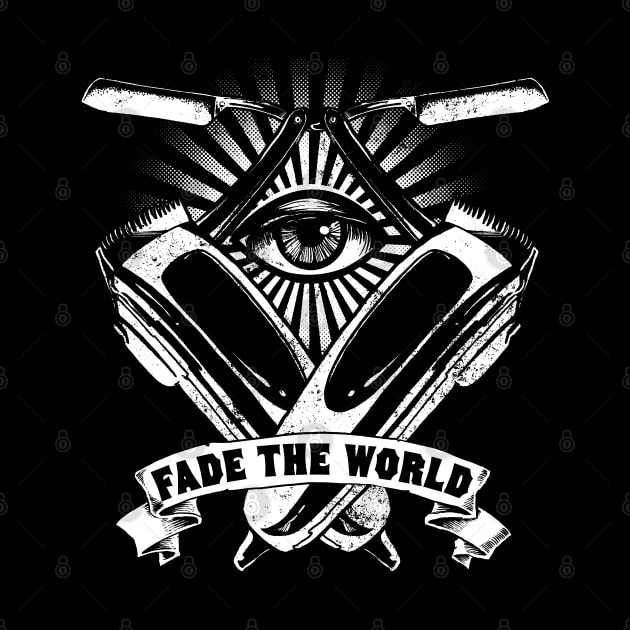 Fade the World Hairdresser Logo by Black Tee Inc