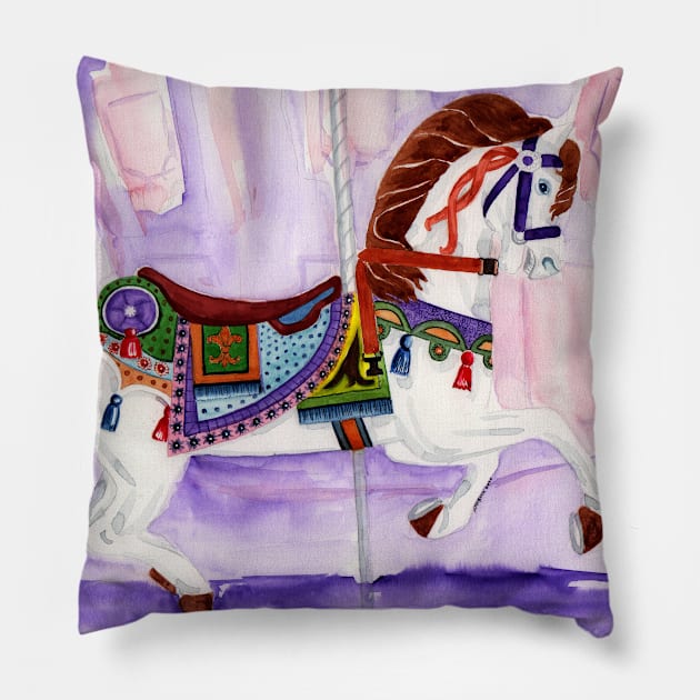 Carousel Dreams Pillow by MMcBuck