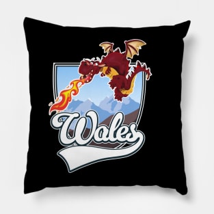 Wales Red Dragon logo Pillow