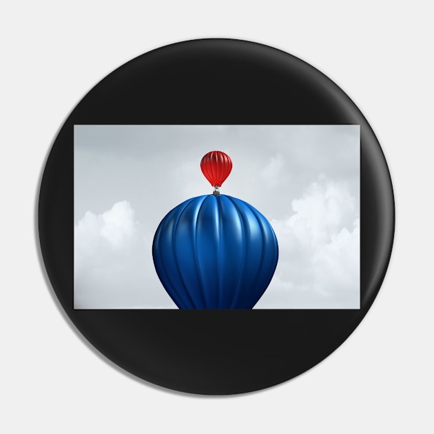 Motivational Concept as a hot air balloon Conquering a large competitor as a creative surreal conceptual idea to motivate and inspire. Pin by lightidea