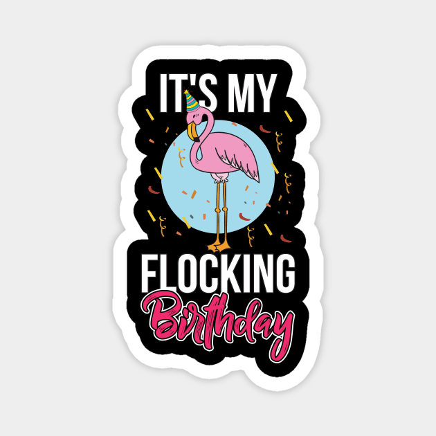 Flamingo Birthday Gift Magnet by Imutobi