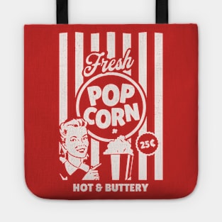 Fresh Popcorn Sign Costume for Halloween Funny Retro Vintage Tote