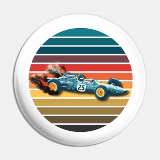 Retro Racecar Pin