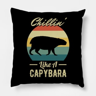 Chillin' Like A Capybara Pillow