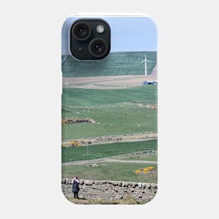 A patchwork of fields on the Mull of Galloway, Scotland Phone Case