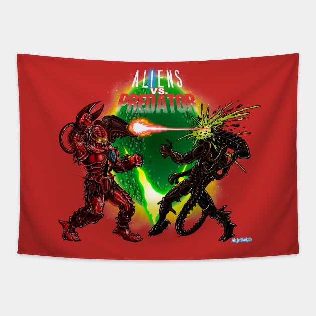 Alien vs Predator figures kenner Tapestry by Ale_jediknigth