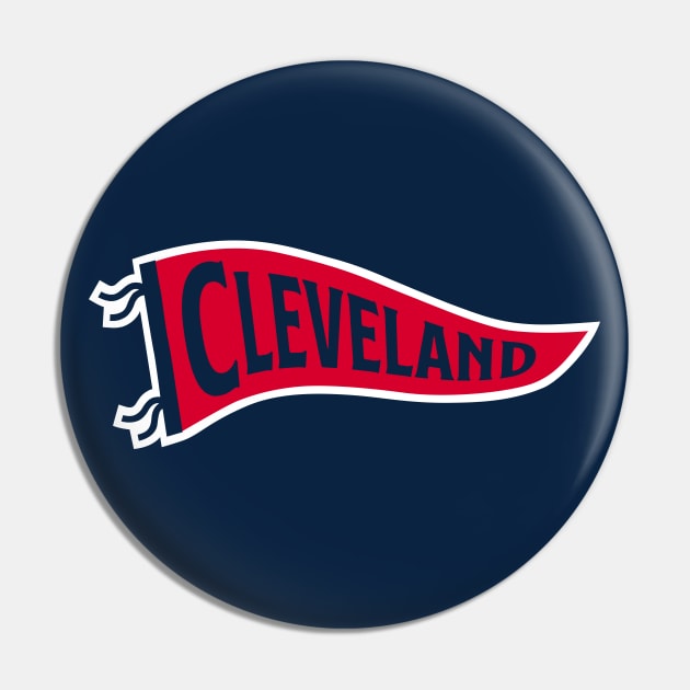 Cleveland Pennant - Navy Pin by KFig21