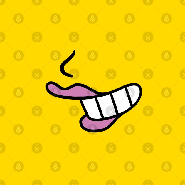 Yellow Character Female Mouth by vo_maria