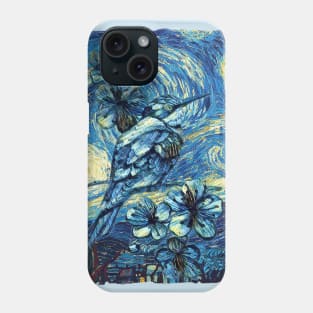 The Beauty of a sparrow Van Gogh Style Phone Case