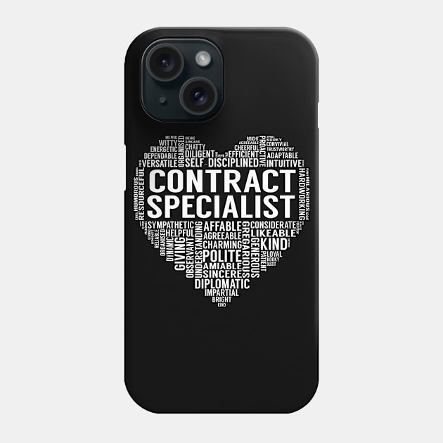 Contract Specialist Heart Phone Case by LotusTee