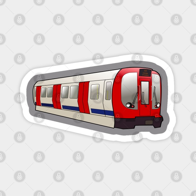 Tube Train Magnet by nelloofmello