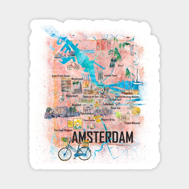 Amsterdam Magnet by artshop77