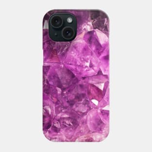 Abstract purple crystal gem Phone Case