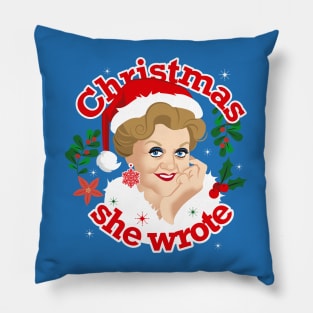 Christmas she wrote Pillow