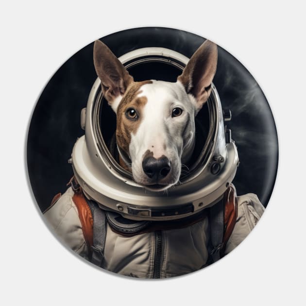 Astro Dog - Miniature Bull Terrier Pin by Merchgard