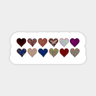 Nothing but Hearts Pattern Magnet