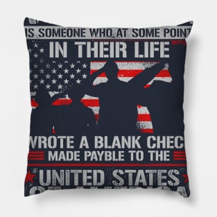 Cool Veterans T Shirt Pillow