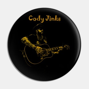 Retro Vintage Cody Jinks Art Design Pin