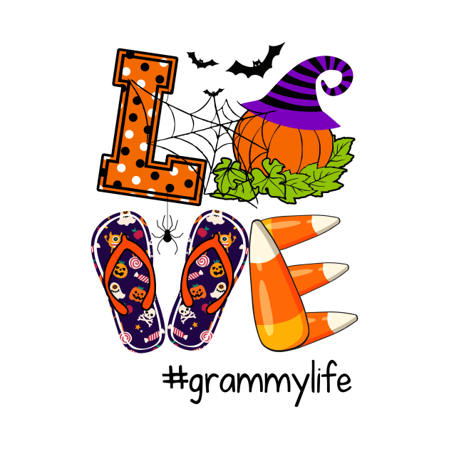 Love Grammy Life Pumpkin Halloween Costume by Camryndougherty