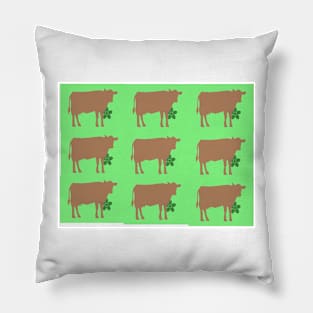 A Flock of British Cows Pillow