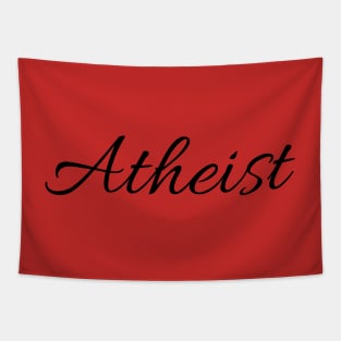 Script Atheist Shirt Tapestry