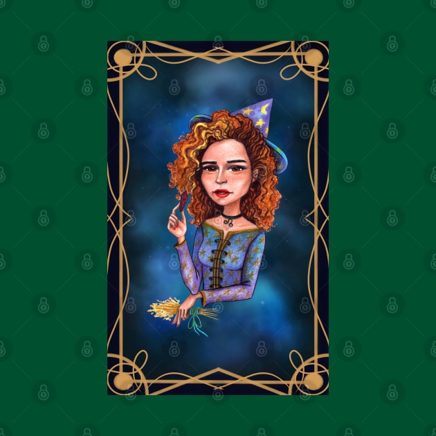 Ginger hair leo witch by Raluca Iov