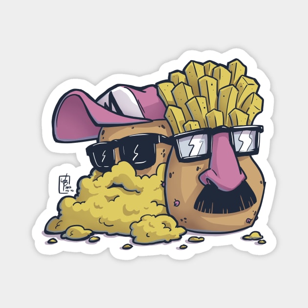 Potatoes in disguise (no text) Magnet by MBGraphiX