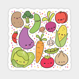 Vegetables party Magnet