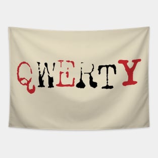 QWERTY (Black and Red) Tapestry