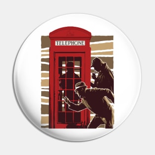 Telephone Detectives Pin