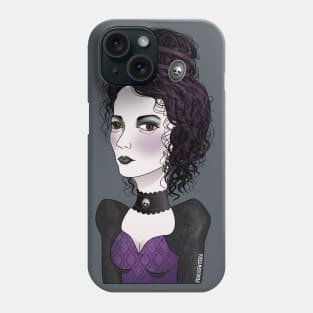 Lady Black Phone Case