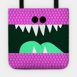 Pink Scales Monster Mouth Tote