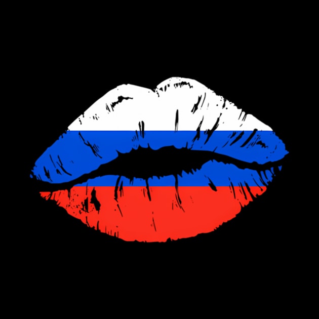 Russian Flag Lips For Russians Russia by klei-nhanss